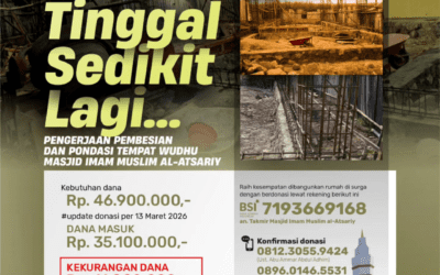 Update Donasi Pembangunan Tempat Wudhu