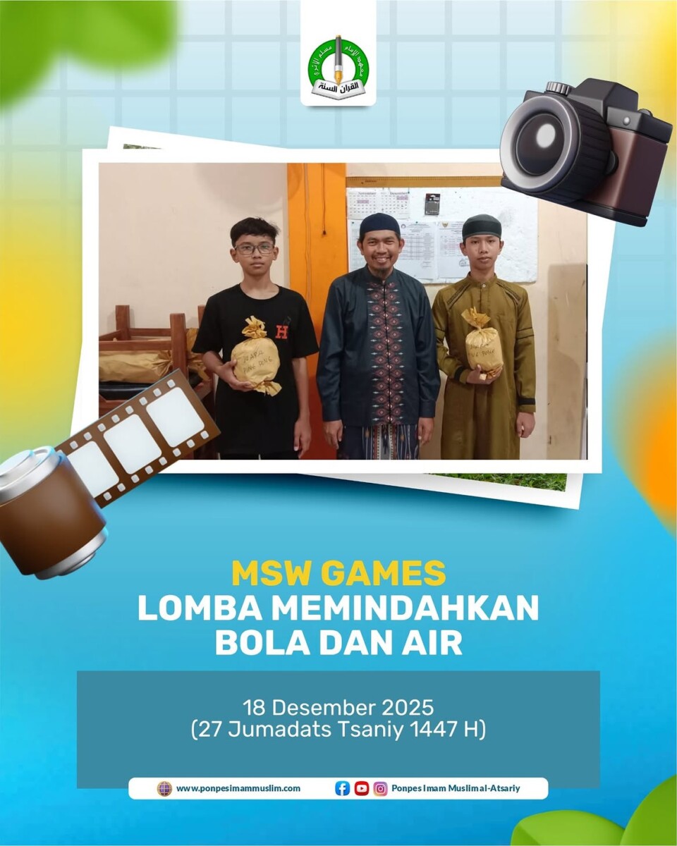 MSW GAMESMemindahkan Bola dan Air#santri #lomba #games #liburan